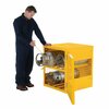 Vestil Yellow Cylinder Cabinet Horizontal 4 Cylinder Capacity CYL-H-4